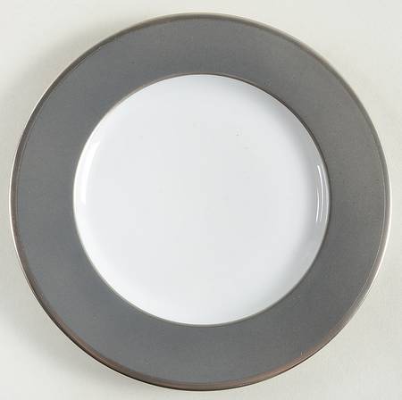 Color Block Platinum Grey Bread & Butter Plate