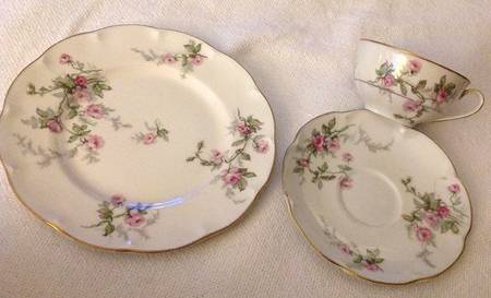 Sylvia (White, Isle de France, Gold Trim) Salad Plate