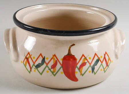 Peppers Bean Pot No Lid