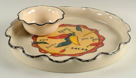 Peppers (2 Piece) Chip & Dip Set