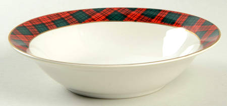 Gold Tartan Soup/Cereal Bowl