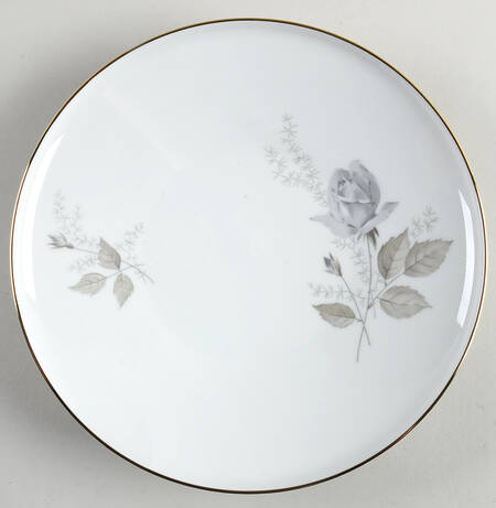 Grey Rose Gold Trim Large Coupe Soup Bowl