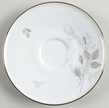 Grey Rose Gold Trim Saucer for Cream Soup Bowl