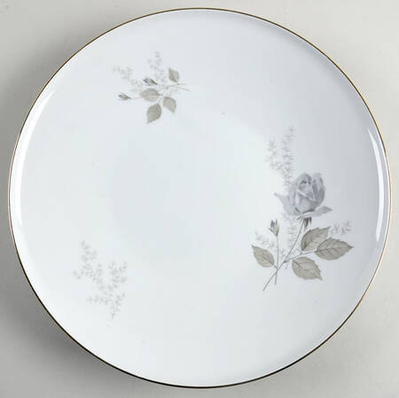 Grey Rose Gold Trim 12" Chop Plate (Round Platter)