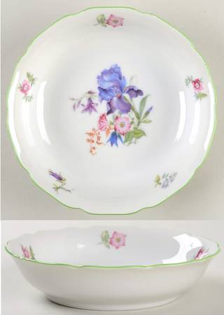 5873 Green Trim Fruit/Dessert (Sauce) Bowl