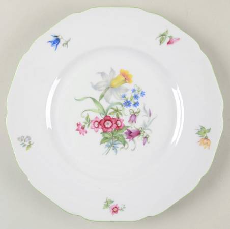 5873 Green Trim Dinner Plate