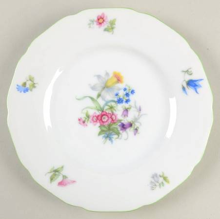 5873 Green Trim Bread & Butter Plate