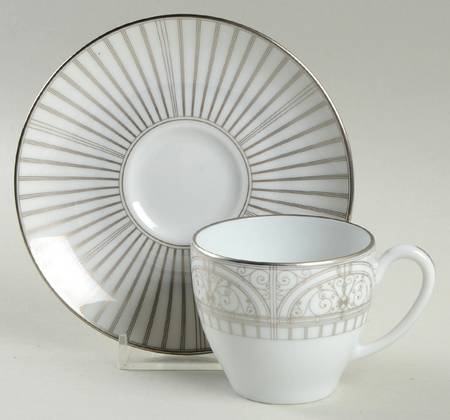 Belle Epoque Flat Demitasse Cup & Saucer Set