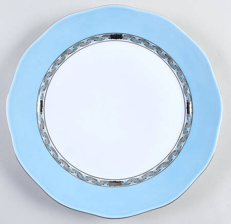Chinese Bouquet Turquoise Service Plate (Charger)
