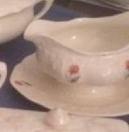 Venetian Rose (4508) Gravy Boat with Attached Underplate