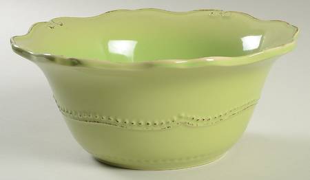 Capri Green 9" Round Serving Bowl