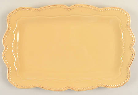 Capri Buttercup 14" Rectangular Serving Platter