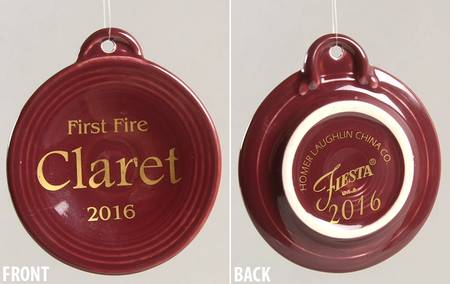Fiesta Claret (Intro 2016) 2016 First Fire Ornament