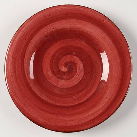 Twist Burgundy Salad Plate