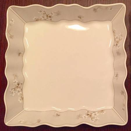 Esther Blue Square Canape Serving Plate