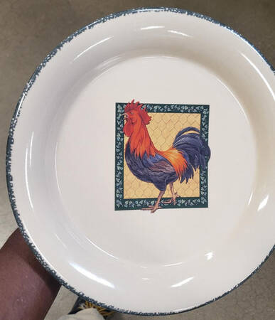 Rooster Dinner Plate