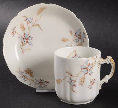 Schleiger 73-9 Flat Demitasse Cup & Saucer Set