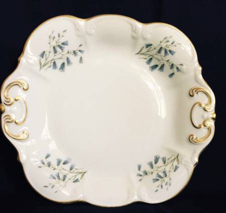 Campanula Rotundifolia Square Handled Cake Plate