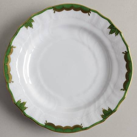 Princess Victoria Dark Green Bread & Butter Plate by Herend