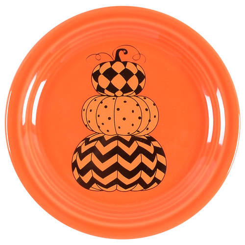 Fiesta Geo Pumpkin Appetizer Plate