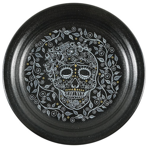 Fiesta Skull and Vine Appetizer Plate