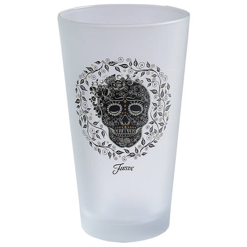 Fiesta Skull and Vine 16 Oz Glassware Cooler