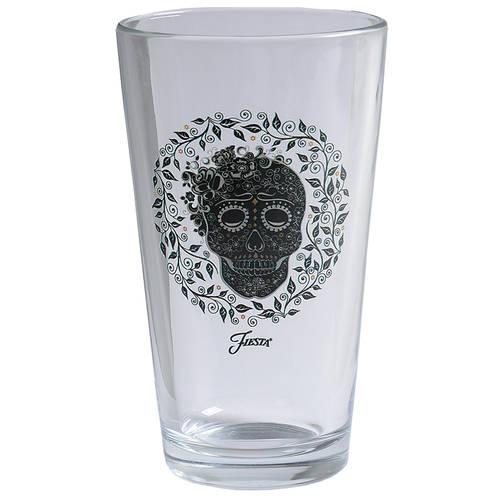 Fiesta Skull and Vine 16 Oz Glassware Cooler