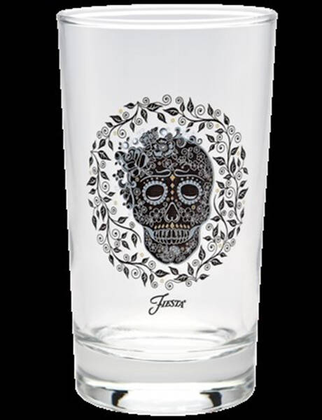 Fiesta Skull and Vine Glassware Juice