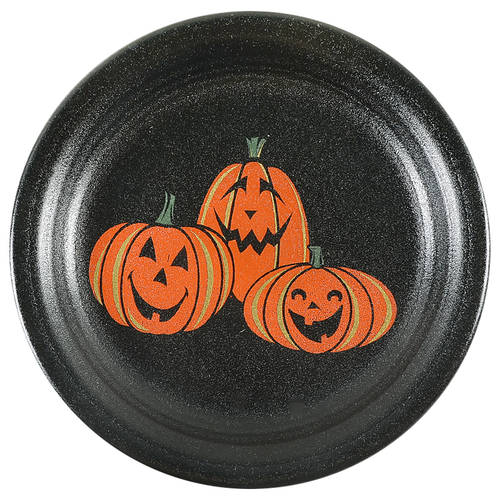 Fiesta Trio of Happy Pumpkins Appetizer Plate by Homer Laughlin 