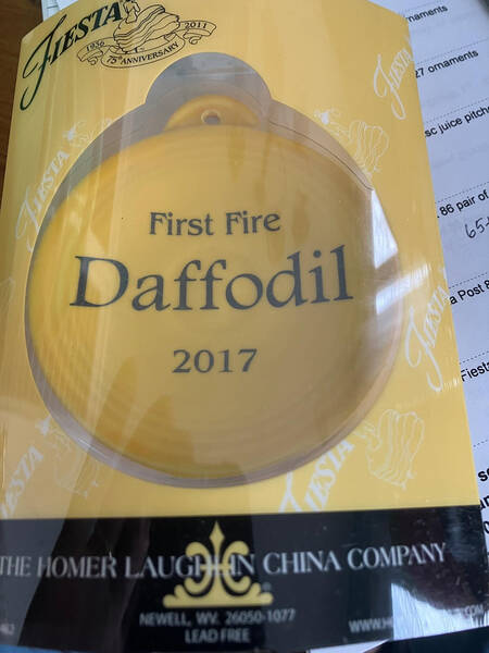 Fiesta Daffodil (Intro 2017) 2017 First Fire Ornament
