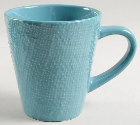 Burlap Aqua Mug