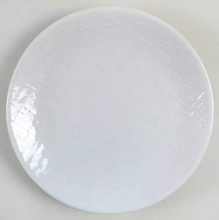 Burlap White Salad Plate