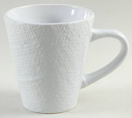 Burlap White Mug