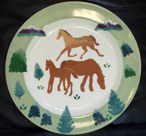 High Country Horses Dinner Plate