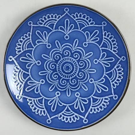 Medallion Blue Salad Plate