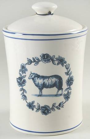 Vintage Farm Large Canister & Lid