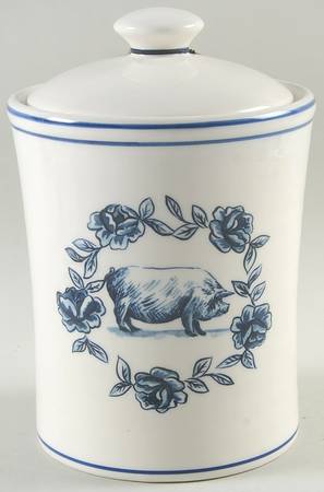 Vintage Farm Large Canister & Lid