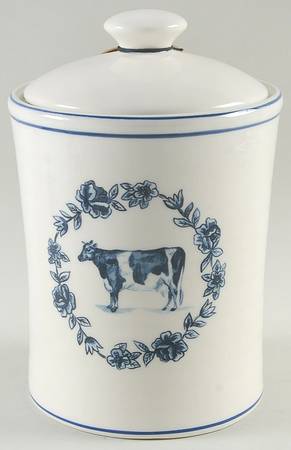 Vintage Farm Large Canister & Lid