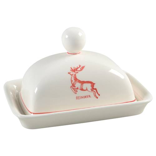 Vintage Christmas 1/4 Lb Covered Butter