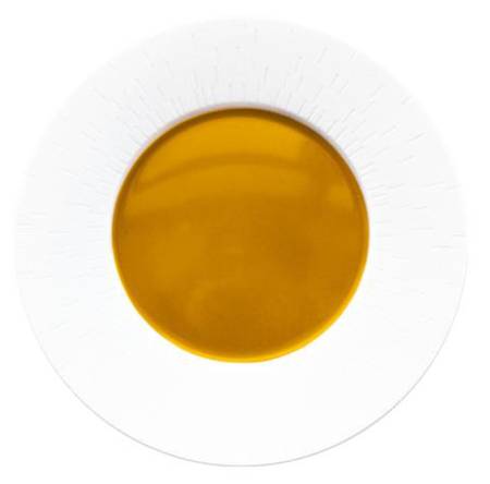 Infini Arc En Ciel Jaune (Yellow) Salad/Dessert Plate