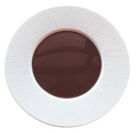Infini Arc En Ciel Brun Piemont (Brown) Salad/Dessert Plate