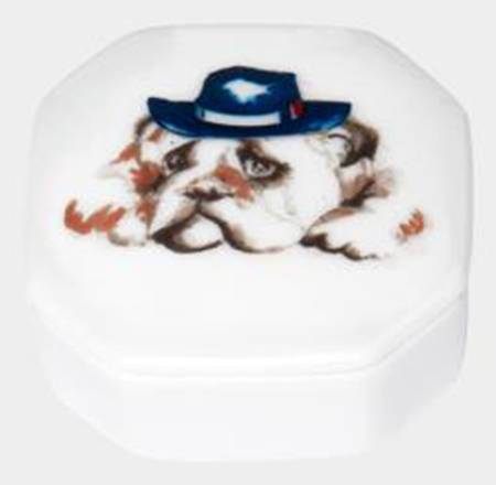 Les Frenchies Square Box with Lid