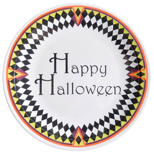 Fiesta Harlequin Happy Halloween 11" Chop Plate (Round Platter)