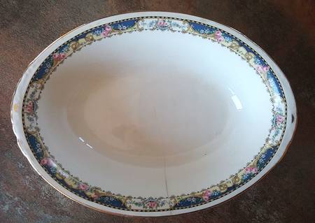 N1247 9" Oval Vegetable Bowl
