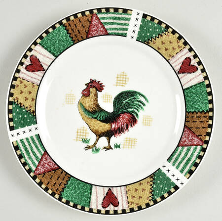 Rustic Rooster Salad Plate
