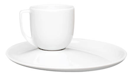 Recto Verso Flat Cup & Saucer Set