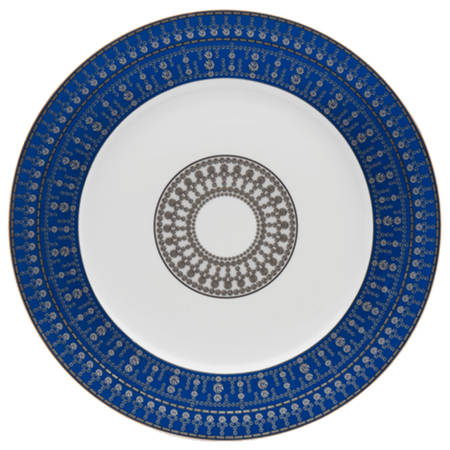Tiara Prussian Blue Platinum Service Plate (Charger)
