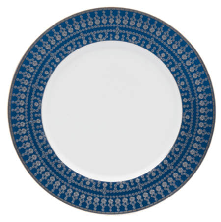 Tiara Prussian Blue Platinum Dessert/Pie Plate