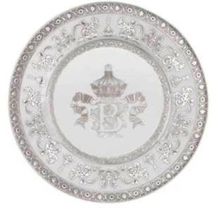 Couronne Imperiale White & Platinum Bread & Butter Plate