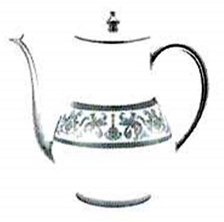 Couronne Imperiale Platinum & Ivory Coffee Pot & Lid